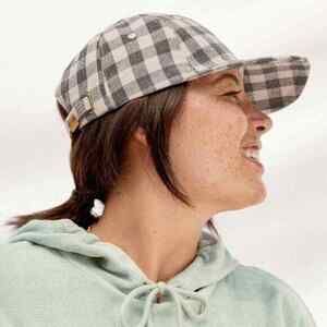 Cocus Pocus Buffalo Check Baseball Cap-Unisex hat in Dark Grey Fabfitfun -New